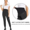 AMPOSH Women's Maternity Quick-Dry Pants Workout Scrub Joggers Pregnancy Sweatpants - Image 3