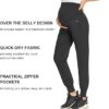 AMPOSH Women's Maternity Quick-Dry Pants Workout Scrub Joggers Pregnancy Sweatpants - Image 2