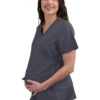 Green Town Scrubs for Women - Maternity V-Neck Scrub Top, 2 Pockets, Lightweight, Stretch Fabric, Easy Care